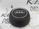 AUDI A1 A3 A4 A5 Q5 2016-2020 FACELIFT STEERING WHEEL COVER A I R  B A G BLACK