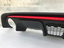 FIAT 500 ABARTH 595 LCI 2016-ON REAR BUMPER DIFFUSER & TRIM MOULDING in RED