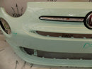 FIAT 500 2015-ON FACELIFT FRONT BUMPER POP MINT +BADGE GENUINE  735619476