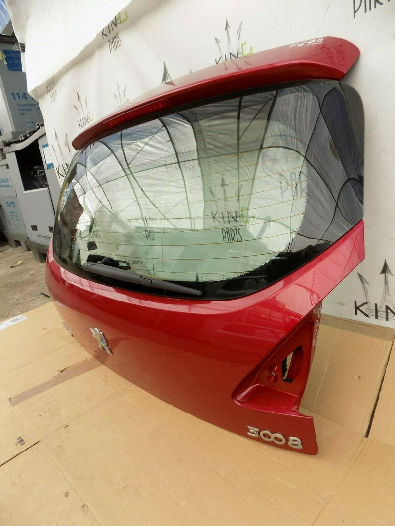 PEUGEOT 3008 2008-2016 TAILGATE BOOT LID PANEL + GLASS + WIPER MOTOR RED