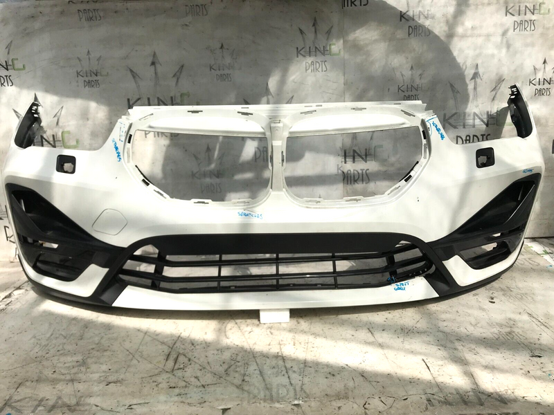 BMW X1 F48 FACELIFT 2019-ON FRONT BUMPER & GRILLE, WASHER HOLES GENUINE