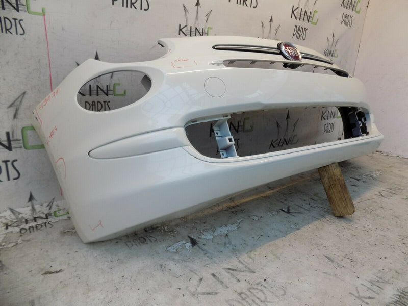 FIAT 500 POP 2015-ON FACELIFT FRONT BUMPER IN WHITE GENUINE 735619476