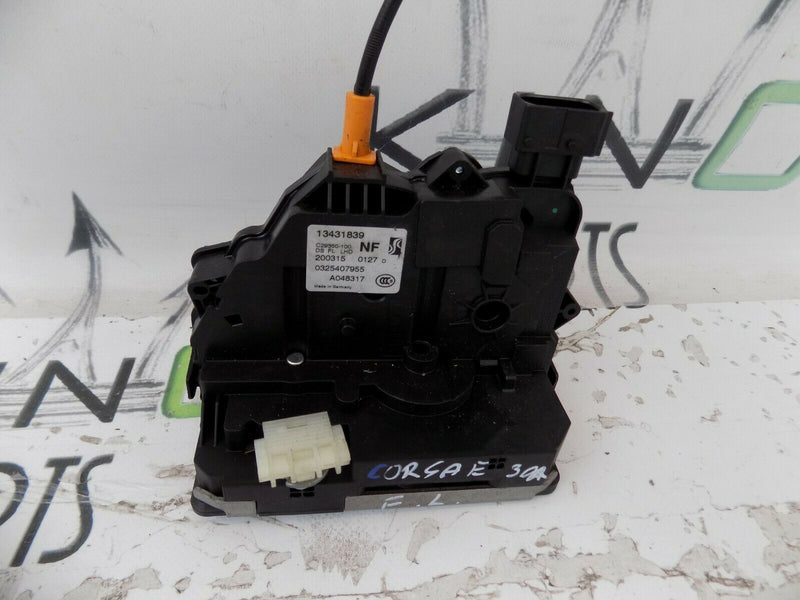 VAUXHALL CORSA E 2014-2019 LEFT FRONT DOOR 3DR LOCK MECHANISM 13431839