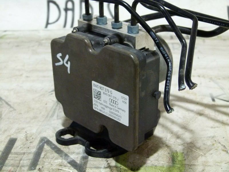 AUDI S4 A4 8W 3.0 TFSI PETROL ABS BRAKE PUMP 8W0614517K & UNIT MODULE 8W0907379J