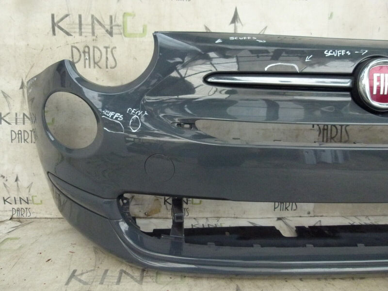 FIAT 500 POP FACELIFT 2015-22 GENUINE FRONT BUMPER & BADGE LOGO 735619476