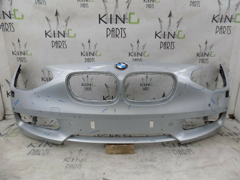 BMW 1 SERIES F20 2011-2015 FRONT BUMPER SILVER PDC GENUINE 51117245731