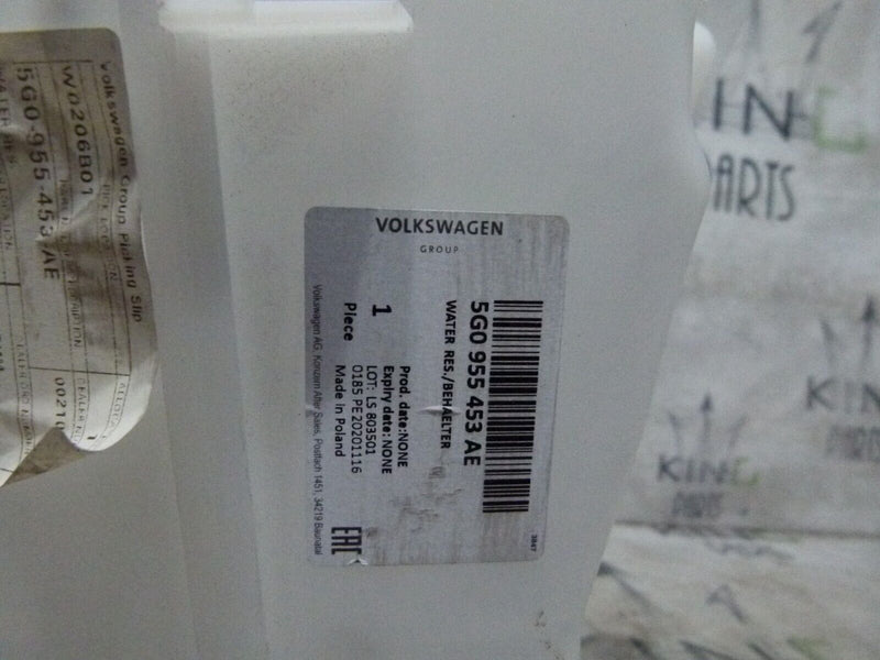VW GOLF MK7 2012-16 WASHER FLUID TANK RESERVOIR GENUINE 5G0955453