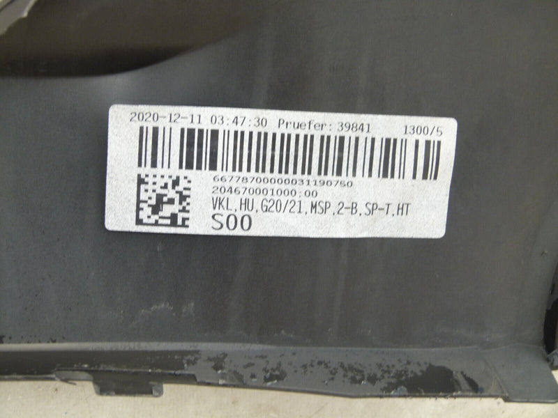 BMW G20 G21 M-SPORT 2019-ON REAR BUMPER 6xPDC GENUINE 8069390