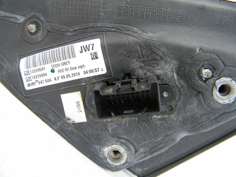 VAUXHALL INSIGNIA 2008-2016 DOOR WING MIRROR RIGHT DRIVER SIDE O/S TECH GREY 04