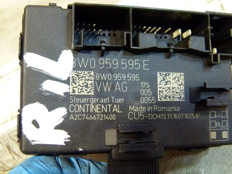 AUDI A4 S4 8W B9 2016-ON REAR LEFT SIDE DOOR CONTROL UNIT 8W0959595