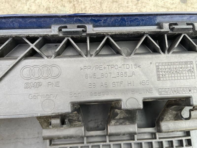 AUDI A5 S LINE 2016-19 COUPE SPORTBACK REAR BUMPER GENUINE 8W6807511C