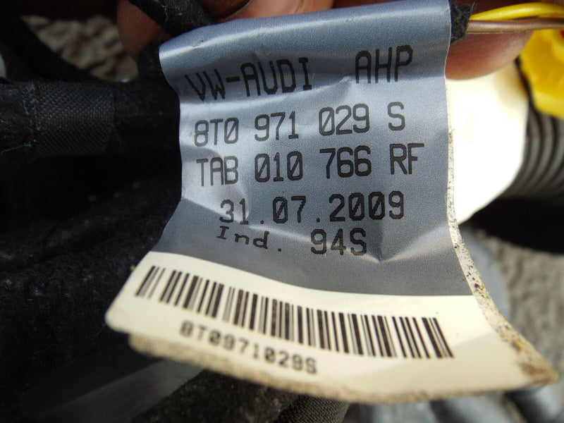 AUDI A5 09-14 COUPE FRONT DOOR WIRING LOOM HARNESS RIGHT SIDE O/S 8T0971029S