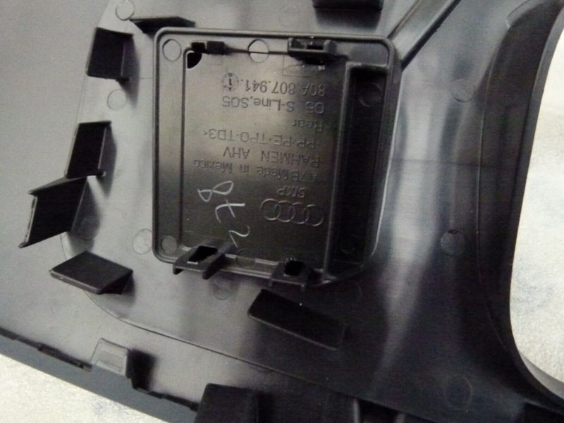 AUDI Q5 MK2 S-LINE 2016-20 REAR BUMPER LOWER MOULDING GENUINE 80A807521