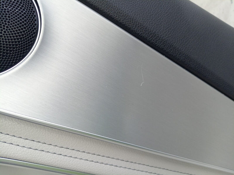 MERCEDES C CLASS W205 2014-2021 DRIVER SIDE REAR DOOR CARD BLACK & BEIGE #