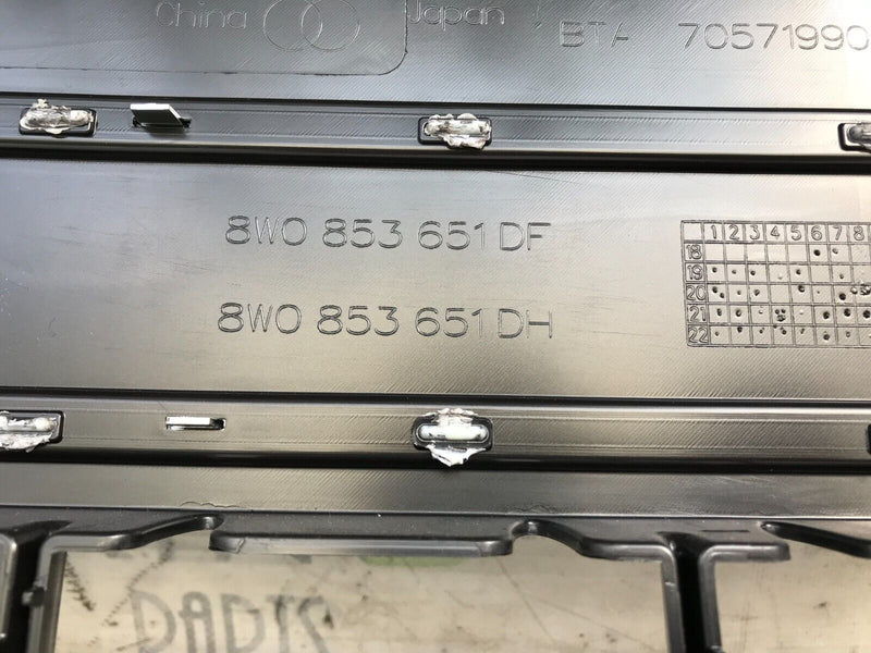 AUDI A4 8W B9 FACELIFT 2020-ON FRONT RADIATOR GRILL GRILLE 8W0853651 DF
