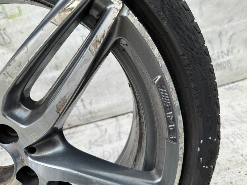 MERCEDES E W212 AMG ALLOY WHEEL RIM 19' 8Jx19H2 ET43 & TYRE 245x40 R19
