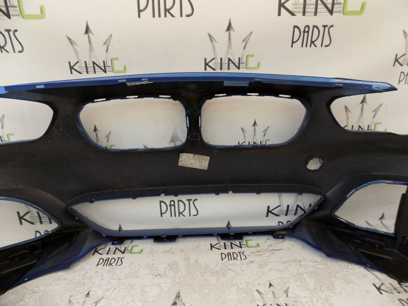 BMW 1 F20 M SPORT FACELIFT 2015-ON BLUE FRONT BUMPER GENUINE 51118060285