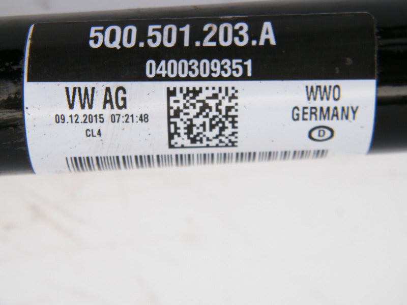 VW GOLF VII MK7 R GTI 13-16 REAR DRIVESHAFT DRIVE SHAFT LEFT SIDE N/S 5Q0501203