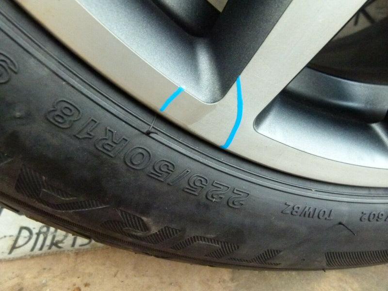 MINI COUNTRYMAN F60 JCW 7,5JX18H2 ALLOY WHEEL 18" 6870873 TYRE 225/50 R18