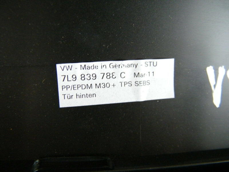 VW TOUAREG 7L 2006-2010 Driver Side Rear Lower Door Molding 7L9839788C (VW12)