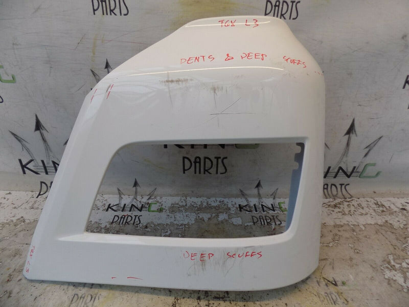 MAN TGX EURO 6 2020+ LEFT BUMPER CORNER HEADLIGHT SURROUND WHITE MAN-8141610