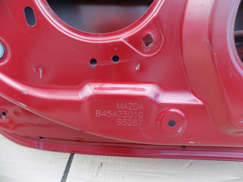 MAZDA 3 MK3 2013-2018 REAR LEFT DOOR PANEL BARE RED GENUINE B45A73010