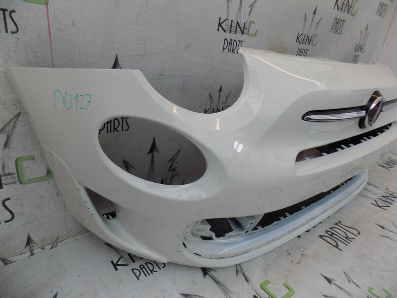 FIAT 500 S SPORT 2016-ON FACELIFT FRONT BUMPER IN + BADGE WHITE 735619571