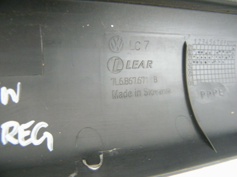 VW TOUAREG MK1 (7L) 02-06 LEFT SIDE INNER TRIM PANEL TAILGATE COVER 7L6867671B