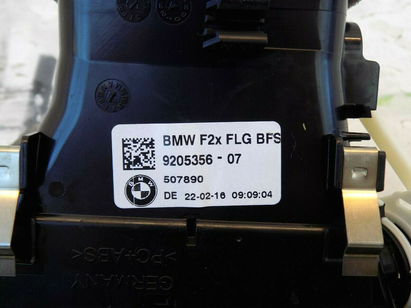 BMW 1 2 SERIES F20 21 F22 24 RHD FRONT LEFT NEAR SIDE AIR VENT TRIM  9205356 *N4