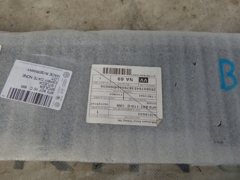 AUDI A6 C6 2004-08 FRONT BUMPER LOWER SPOILER GENUINE 4F0807110