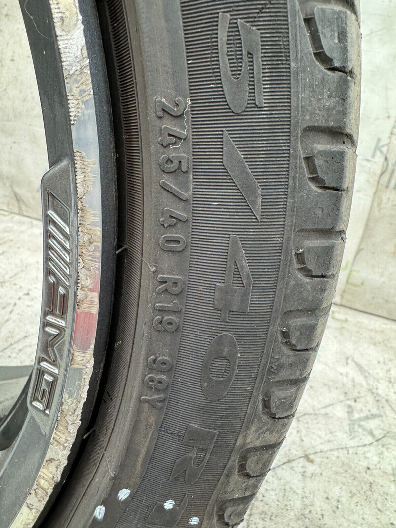 MERCEDES E W212 AMG ALLOY WHEEL RIM 19' 8Jx19H2 ET43 & TYRE 245x40 R19