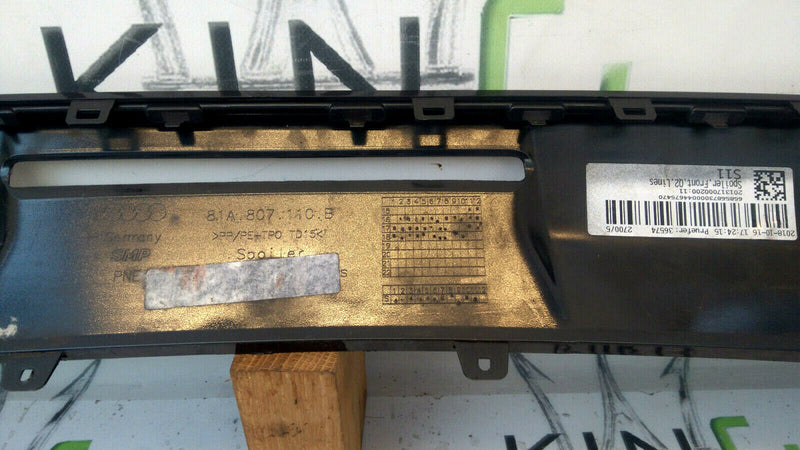 AUDI Q2 2016 2017 2018 FRONT BUMPER LOWER GENUINE 81A807110B