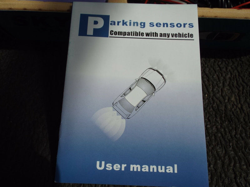 Full Set Rear Parking Sensors Reversing Led Display Pdc Black