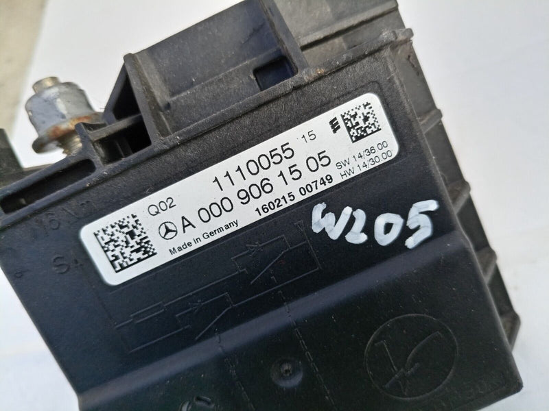 MERCEDES C CLASS W205 14-21 BATTERY TERMINAL CURRENT LIMITER A0009061505  #