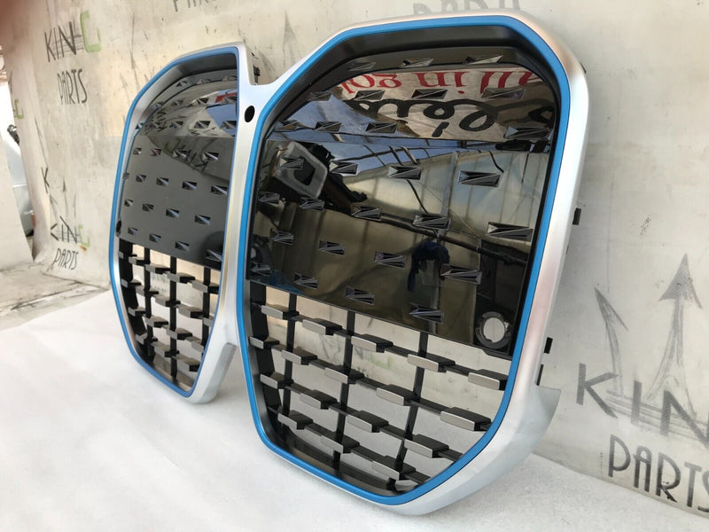 BMW i4 G26 2022-2024 FRONT BUMPER RADIATOR GRILL GRILLE 8738565 (iCAM HOLE)