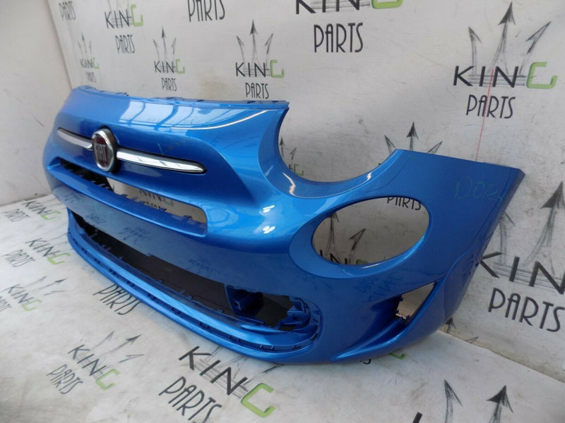 FIAT 500 S SPORT 2016-ON FACELIFT FRONT BUMPER IN BLUE + BADGE 735619571