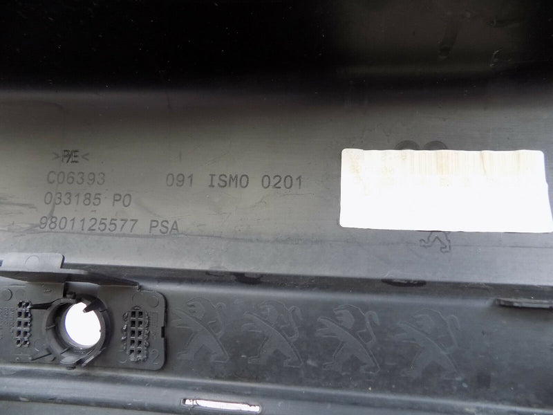 PEUGEOT 2008 2013 2014 2015 2016 BLACK REAR BUMPER GENUINE 9801125577 (A9249)