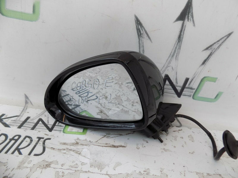 VAUXHALL CORSA E 2014-2019 DOOR LEFT SIDE WING MIRROR 3DR BLACK