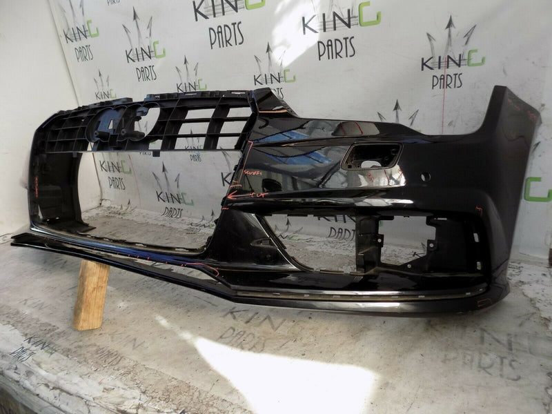 AUDI A7 S LINE 2015-2018 GENUINE FRONT BUMPER IN BLACK PDC PN 4G8807437AD