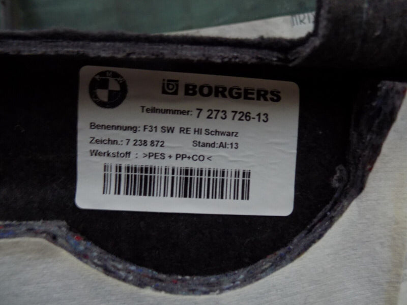 BMW F31 2012-2015 BOOT TRUNK RIGHT DRIVER SIDE COVER PANEL GENUINE 7273726 #