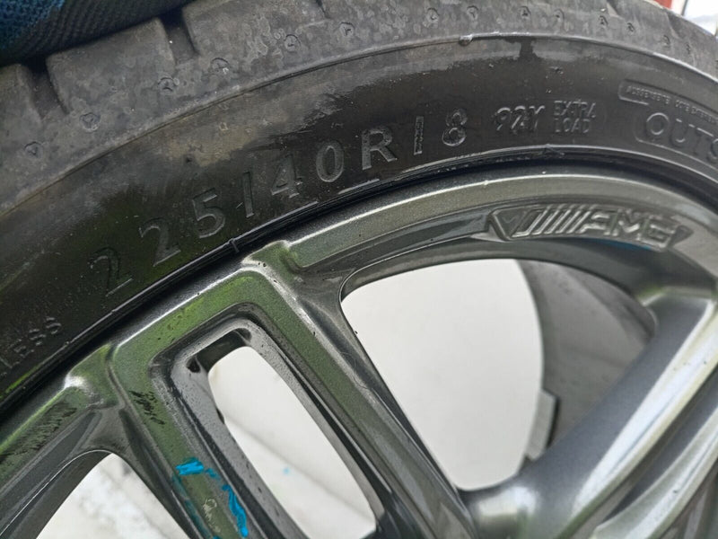 MERCEDES A W176 AMG GENUINE ALLOY WHEEL RIM 18" 7.5J ET52 TYRE 225/40 R18