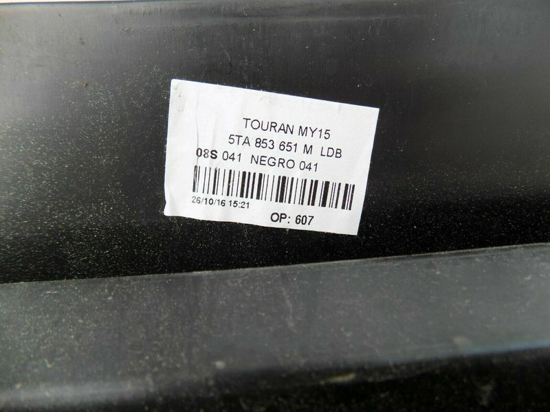 VW TOURAN MK2 2015-ON FRONT BUMPER GRILL BLACK GLOSS 5TA853653B