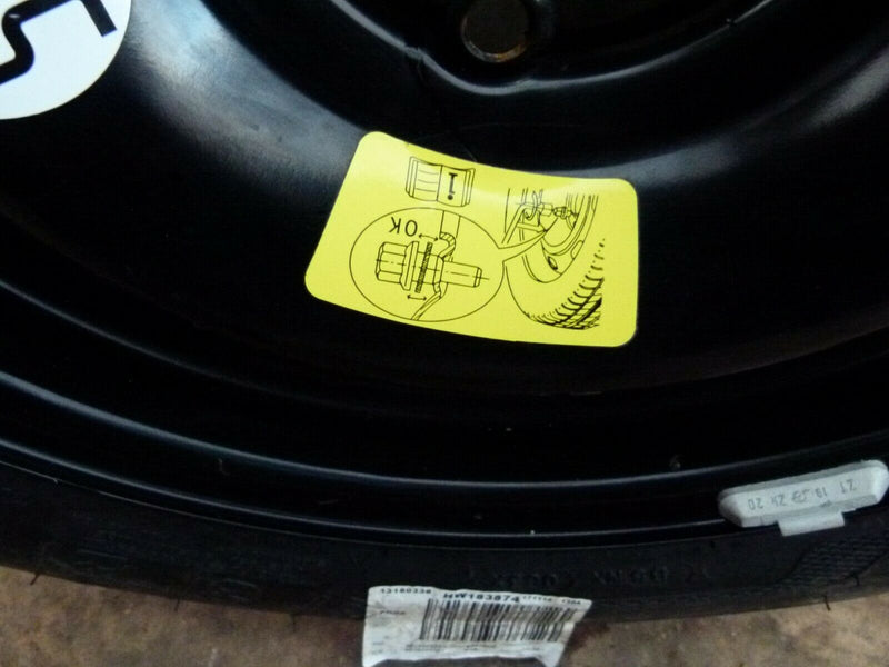 PEUGEOT 208 GENUINE STEEL WHEEL 15"  6JX15H2 IS23 TYRE 185/65R/15