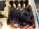 Full Set Rear Parking Sensors Reversing Led Display Pdc Black