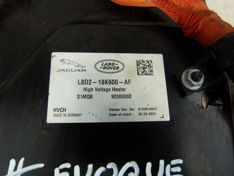 RANGE ROVER EVOQUE HYBRID L551 2019-ON HIGH VOLTAGE HEATER MODULE L8D218K600AF #
