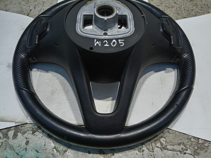 MERCEDES W205 C CLASS 2014-2018 MULTIFUNCTION PADDLE SHIFT STEERING WHEEL #