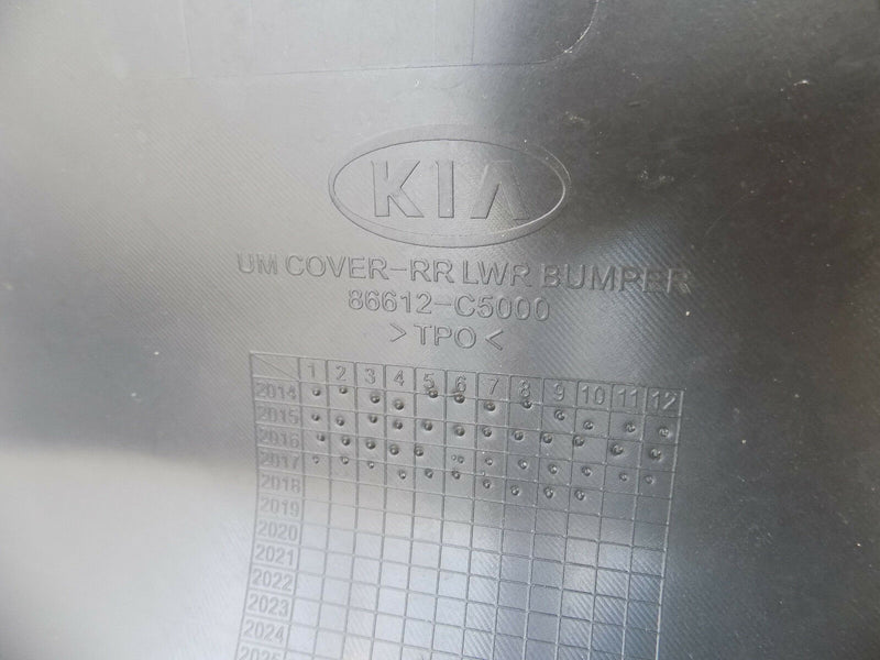 KIA SORENTO III MK3 15-17 BLACK REAR BUMPER GENUINE LOWER PART PDC HOLES