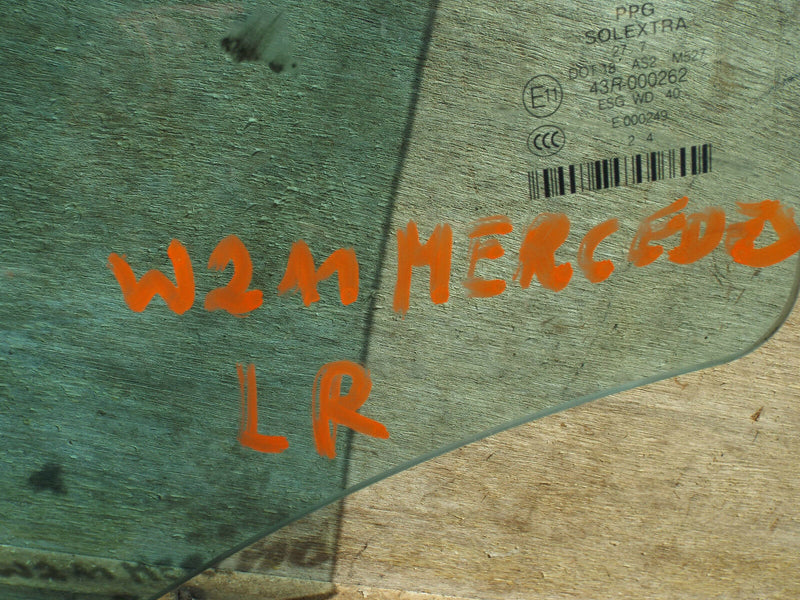 Mercedes W 211 2002-2007 Rear Door Glass Left Passenger Side N/S