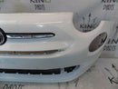 FIAT 500 2015-ON FACELIFT FRONT BUMPER POP WHITE+BADGE GENUINE  735619476