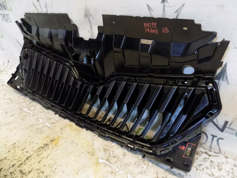 SKODA FABIA III MK3 MONTE CARLO 2019-ON FACELIFT FRONT BONNET GRILLE MATT TRIM